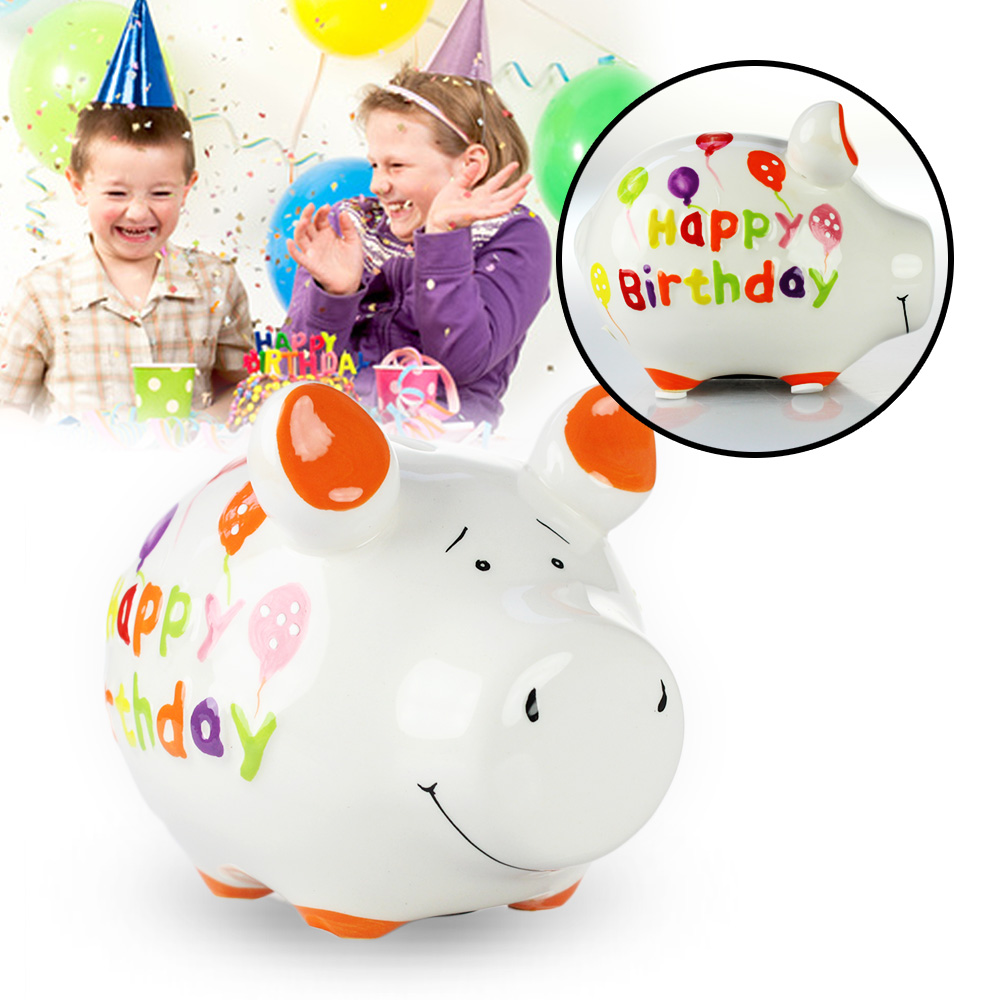 Sparschwein zum Geburtstag süße Geldgeschenkidee