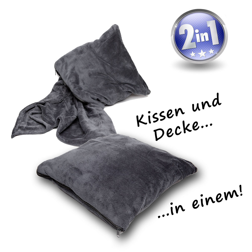 Verwandlungskissen 2 in 1 Decke und Kissen