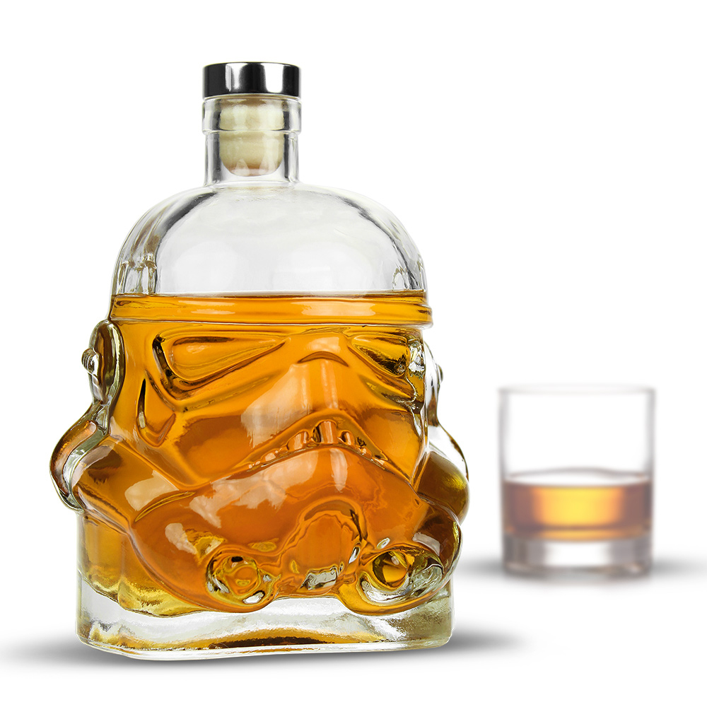 Whisky Karaffe Stormtrooper aus Glas mit Korkenverschluss