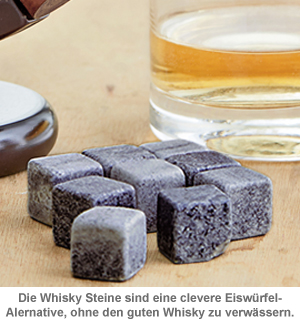Whisky Steine in Holzkiste mit Gravur - College Bester Opa - 3 Whisky Steine in Holzkiste mit Gravur - College Bester Opa - 3