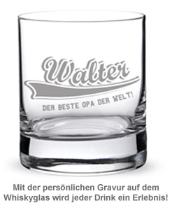 Whiskyglas College Motiv - Bester Opa - 2 Whiskyglas College Motiv - Bester Opa - 2