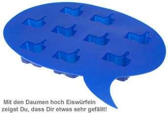 Eiswürfelform - Gefällt mir - 2 Eiswürfelform - Gefällt mir - 2
