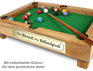 Mini Billardtisch - personalisiert - 2 Mini Billardtisch - personalisiert - 2