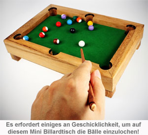 Mini Billardtisch - personalisiert - 3 Mini Billardtisch - personalisiert - 3