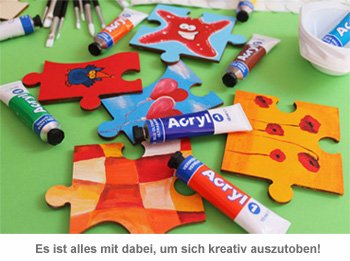 Holz Puzzle Baum zum Bemalen - 2 Holz Puzzle Baum zum Bemalen - 2