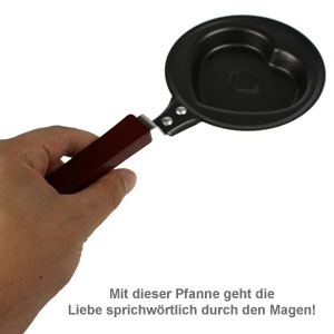 Mini Herz-Bratpfanne - 2 Mini Herz-Bratpfanne - 2