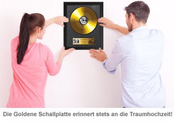 Goldene Schallplatte - Hochzeitsbild - 2 Goldene Schallplatte - Hochzeitsbild - 2