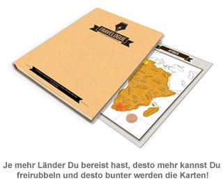 Reisetagebuch mit Rubbel Weltkarten - 2 Reisetagebuch mit Rubbel Weltkarten - 2