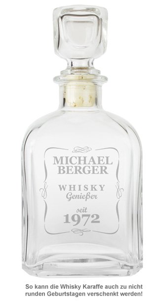 Personalisierte Whisky Karaffe - Klassisch - 2 Personalisierte Whisky Karaffe - Klassisch - 2