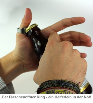 Flaschenöffner Ring - 22 mm Durchmesser - 3 Flaschenöffner Ring - 22 mm Durchmesser - 3