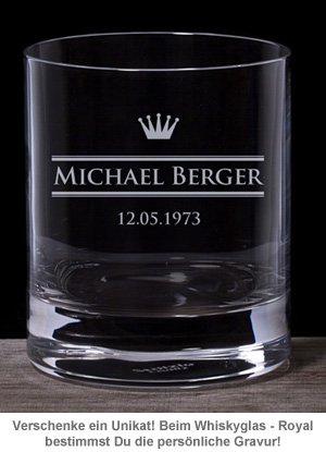 Personalisiertes Whiskyglas - Royal - 2 Personalisiertes Whiskyglas - Royal - 2