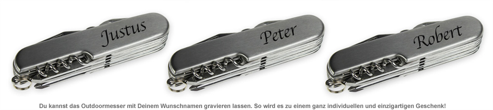 Outdoor Messer - graviert - 2 Outdoor Messer - graviert - 2