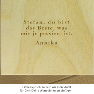 Personalisierte Weinkiste - I Love You - 2 Personalisierte Weinkiste - I Love You - 2