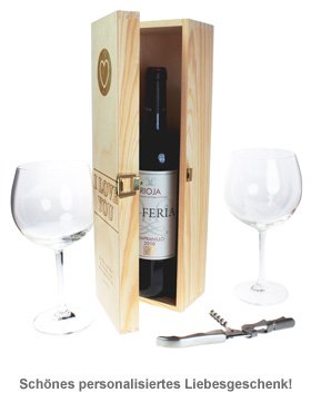 Personalisierte Weinkiste - I Love You - 3 Personalisierte Weinkiste - I Love You - 3