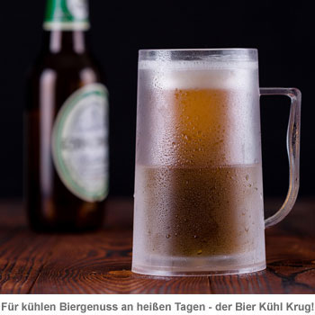 Doppelwandiger Bier Kühl Krug - 2 Doppelwandiger Bier Kühl Krug - 2