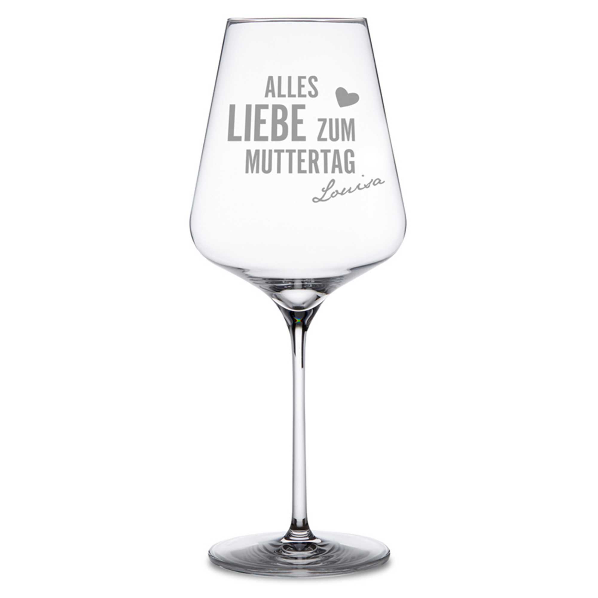 Personalisiertes Weinglas zum Muttertag - 2 Personalisiertes Weinglas zum Muttertag - 2
