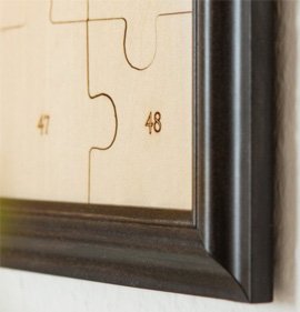 Hochzeit Puzzle zum Bemalen - 2 Hochzeit Puzzle zum Bemalen - 2