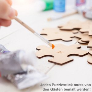 Hochzeit Puzzle zum Bemalen - 3 Hochzeit Puzzle zum Bemalen - 3