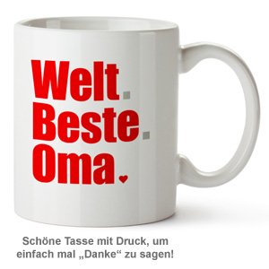 Tasse - Welt Beste Oma - 2 Tasse - Welt Beste Oma - 2