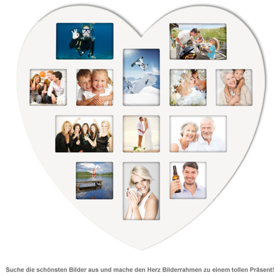 Herz Bilderrahmen Collage - 2 Herz Bilderrahmen Collage - 2