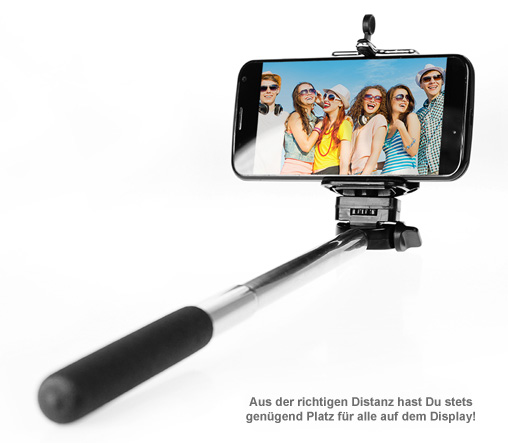Selfie Stick - Ausziehbare Handyhalterung bis 60 cm - 3 Selfie Stick - Ausziehbare Handyhalterung bis 60 cm - 3