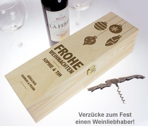 Personalisierte Weinkiste - Weihnachten - 3 Personalisierte Weinkiste - Weihnachten - 3