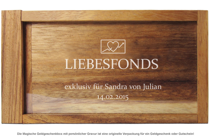 Magische Geldgeschenkbox - Liebesfonds - 2 Magische Geldgeschenkbox - Liebesfonds - 2