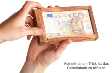 Magische Geldgeschenkbox - Liebestauben Gravur - 3 Magische Geldgeschenkbox - Liebestauben Gravur - 3