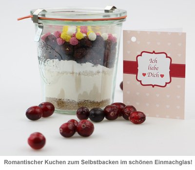 Kuchen im Glas - Ich liebe dich - Backmischung - 2 Kuchen im Glas - Ich liebe dich - Backmischung - 2