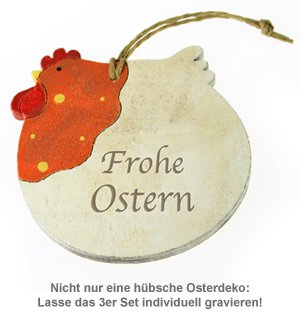 Holz Osterküken Anhänger - 2 Holz Osterküken Anhänger - 2