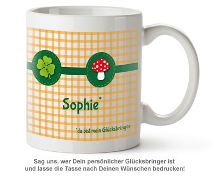 Glücksbringer - personalisierte Tasse - 2 Glücksbringer - personalisierte Tasse - 2