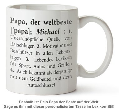 Personalisierte Tasse - Definition Weltbester Papa - 2 Personalisierte Tasse - Definition Weltbester Papa - 2