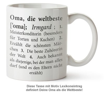 Personalisierte Tasse - Definition Weltbeste Oma - 2 Personalisierte Tasse - Definition Weltbeste Oma - 2