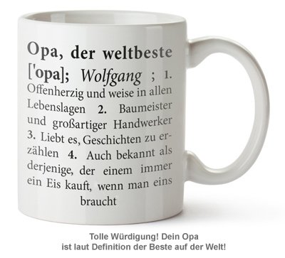 Personalisierte Tasse - Definition Weltbester Opa - 2 Personalisierte Tasse - Definition Weltbester Opa - 2
