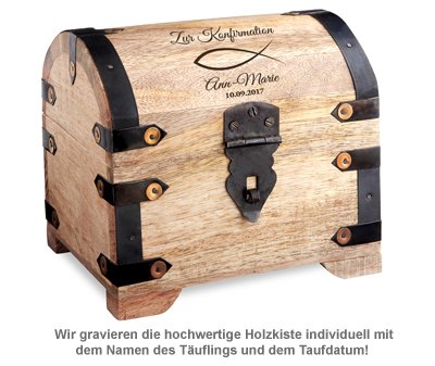 Geld Schatztruhe zur Konfirmation - 2 Geld Schatztruhe zur Konfirmation - 2