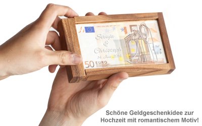 Magische Geldgeschenkbox mit Gravur - Silhouette - 2 Magische Geldgeschenkbox mit Gravur - Silhouette - 2