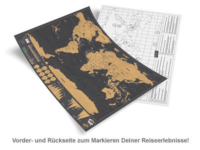 Scratch Map Deluxe im Reiseformat - 2 Scratch Map Deluxe im Reiseformat - 2