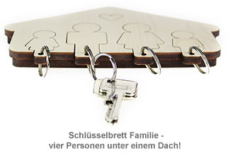 Schlüsselbrett - Familie - 3 Schlüsselbrett - Familie - 3