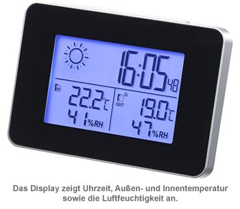 Funkwetterstation Deluxe mit Außensensor - 2 Funkwetterstation Deluxe mit Außensensor - 2