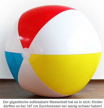 Riesen Wasserball - 107 cm - 2 Riesen Wasserball - 107 cm - 2
