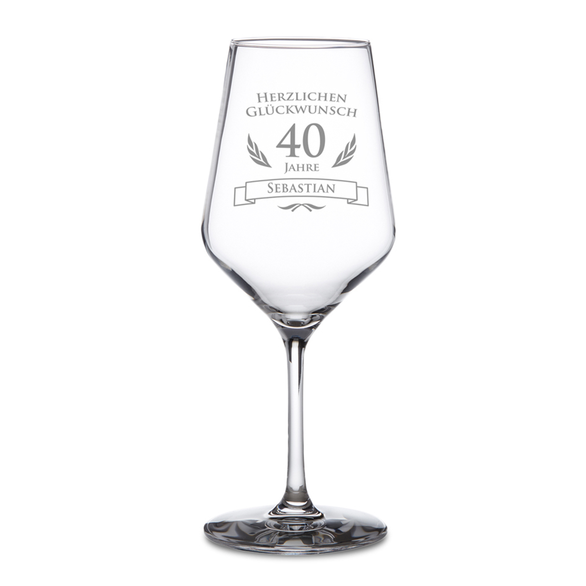 Weißweinglas zum 40. Geburtstag - 2 Weißweinglas zum 40. Geburtstag - 2