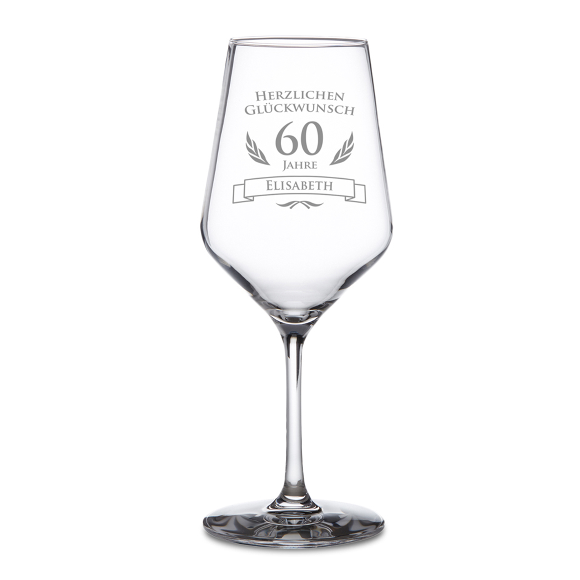 Weißweinglas zum 60. Geburtstag - 2 Weißweinglas zum 60. Geburtstag - 2
