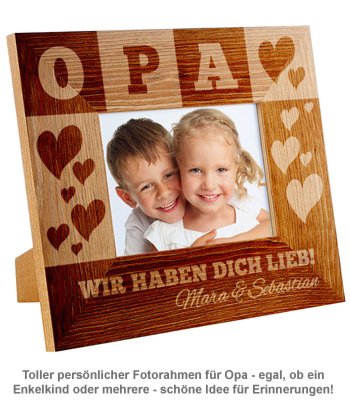 Personalisierter Bilderrahmen für Opa - 2 Personalisierter Bilderrahmen für Opa - 2