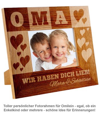 Personalisierter Bilderrahmen für Oma - 2 Personalisierter Bilderrahmen für Oma - 2