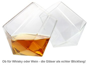 Diamant Gläser 2er Set - 2 Diamant Gläser 2er Set - 2