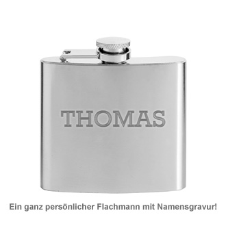 Flachmann mit Gravur - Name - 2 Flachmann mit Gravur - Name - 2
