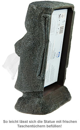 Moai Taschentuchspender - Steingesicht - 2