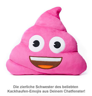 Emoji Kissen - Kackhaufen Pink Poo - 2 Emoji Kissen - Kackhaufen Pink Poo - 2