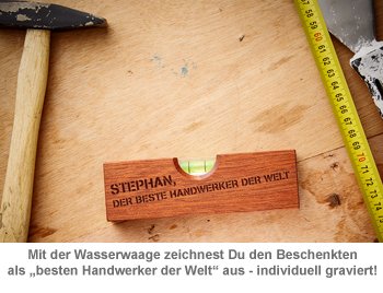 Handwerker Paket - Bierträger mit Wasserwaage - 3 Handwerker Paket - Bierträger mit Wasserwaage - 3