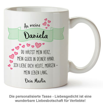 Personalisierte Tasse - Liebesgedicht - 2 Personalisierte Tasse - Liebesgedicht - 2
